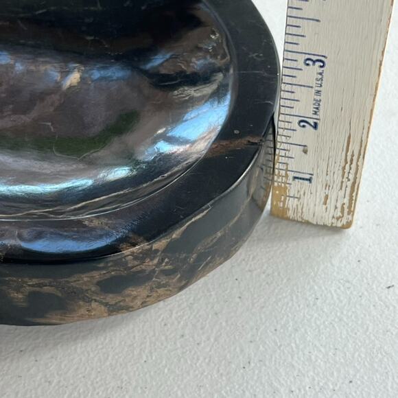 Petrified Wood Bowl/Ashtray From Indonesia Tertiary Period Over A Million Years - Picture 15 of 16